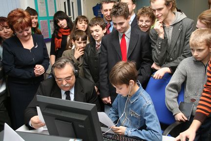 Виктор Клочай в Компьютерном клуб Intel